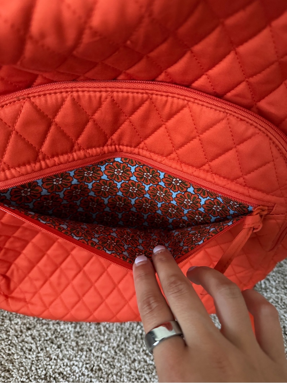 Vera Bradley Bancroft Backpack - Koi Orange - Picture 3 of 6